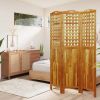3-Panel Room Divider 47.8"x0.8"x70.9" Solid Wood Acacia