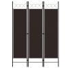 3-Panel Room Divider Brown 47.2"x70.9"