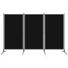 3-Panel Room Divider Black 102.4"x70.9"