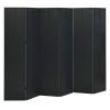 6-Panel Room Divider Black 94.5"x70.9" Steel