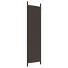 3-Panel Room Divider Brown 59.1"x78.7" Fabric