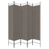 5-Panel Room Divider Anthracite 78.7"x86.6" Fabric