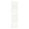 3-Panel Room Divider White 47.2"x70.9" Steel