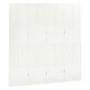 4-Panel Room Divider White 63"x70.9" Steel