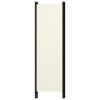 3-Panel Room Divider Cream White 59.1"x70.9"