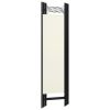 5-Panel Room Divider Cream White 78.7"x70.9"