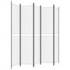 5-Panel Room Divider White 98.4"x86.6" Fabric