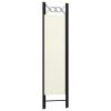 3-Panel Room Divider Cream White 47.2"x70.9"