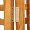 4-Panel Room Divider 63.8"x0.8"x45.3" Solid Wood Acacia
