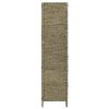 4-Panel Room Divider Brown 60.6"x63" Water Hyacinth