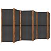 6-Panel Room Divider Black 165.4"x70.9"