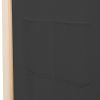 4-Panel Room Divider Gray 62.9"x66.9"x1.6" Fabric