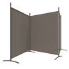 3-Panel Room Divider Anthracite 206.7"x70.9" Fabric