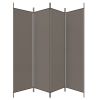 4-Panel Room Divider Anthracite 274.8"x70.9" Fabric