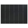 6-Panel Room Dividers 2 pcs Black 94.5"x70.9" Steel