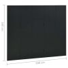 5-Panel Room Dividers 2 pcs Black 78.7"x70.9" Steel