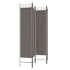 4-Panel Room Divider Anthracite 63"x86.6" Fabric