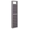 6-Panel Room Divider/Trellis Solid Fir Wood Gray 95.5"x70.9"