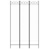 3-Panel Room Divider White 47.2"x78.7" Fabric