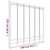 6-Panel Room Divider Anthracite 94.5"x86.6" Fabric