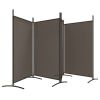 4-Panel Room Divider Anthracite 136.2"x70.9" Fabric