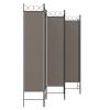 6-Panel Room Divider Anthracite 94.5"x86.6" Fabric