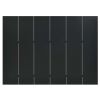 6-Panel Room Divider Black 94.5"x70.9" Steel