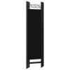 5-Panel Room Divider Black 78.7"x70.9"