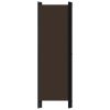 4-Panel Room Divider Brown 78.7"x70.9"