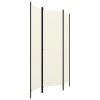 3-Panel Room Divider Cream White 59.1"x70.9"
