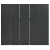 5-Panel Room Divider Anthracite 78.7"x70.9" Steel