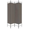 4-Panel Room Divider Anthracite 63"x86.6" Fabric
