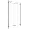 3-Panel Room Divider White 47.2"x78.7" Fabric