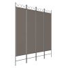 4-Panel Room Divider Anthracite 63"x86.6" Fabric