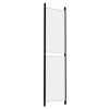 4-Panel Room Divider White 78.7"x78.7" Fabric