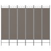 6-Panel Room Divider Anthracite 94.5"x78.7" Fabric