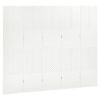 5-Panel Room Divider White 78.7"x70.9" Steel