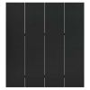 4-Panel Room Divider Black 63"x70.9" Steel