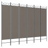 6-Panel Room Divider Anthracite 94.5"x86.6" Fabric