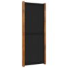 3-Panel Room Divider Black 82.7"x70.9"