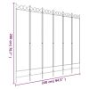 6-Panel Room Divider White 94.5"x78.7" Fabric