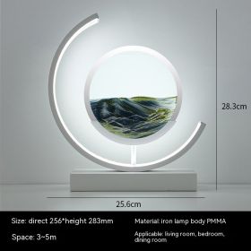 Chinese Style Decorative Glass Hourglass Table Lamp (Option: Golden Wind and Jade DewWhite-button switch-UK)