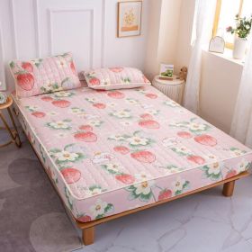 Cotton Covered Anti Slip Cartoon Bedspread (Option: Strawberry-120x200cm)