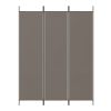 3-Panel Room Divider Anthracite 59.1"x78.7" Fabric