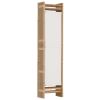 Folding 5-Panel Room Divider 78.7" Bamboo and Canvas