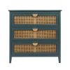 3 Drawer Cabinet,Natural rattan,American Furniture,Suitable for bedroom, living room, study