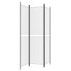 3-Panel Room Divider White 59.1"x78.7" Fabric