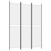 3-Panel Room Divider White 59.1"x78.7" Fabric