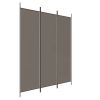 3-Panel Room Divider Anthracite 59.1"x78.7" Fabric