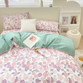 Four Piece Set Of Pure Cotton Bedding (Option: Dream-0.9m bed sheet style)